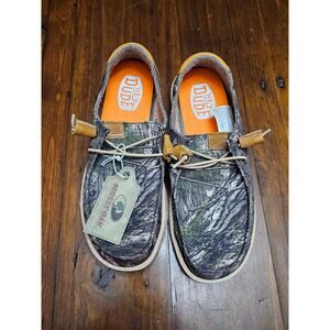 HEY DUDE CAMO MOSSY OAK SHOES MENS 9 WIDE
